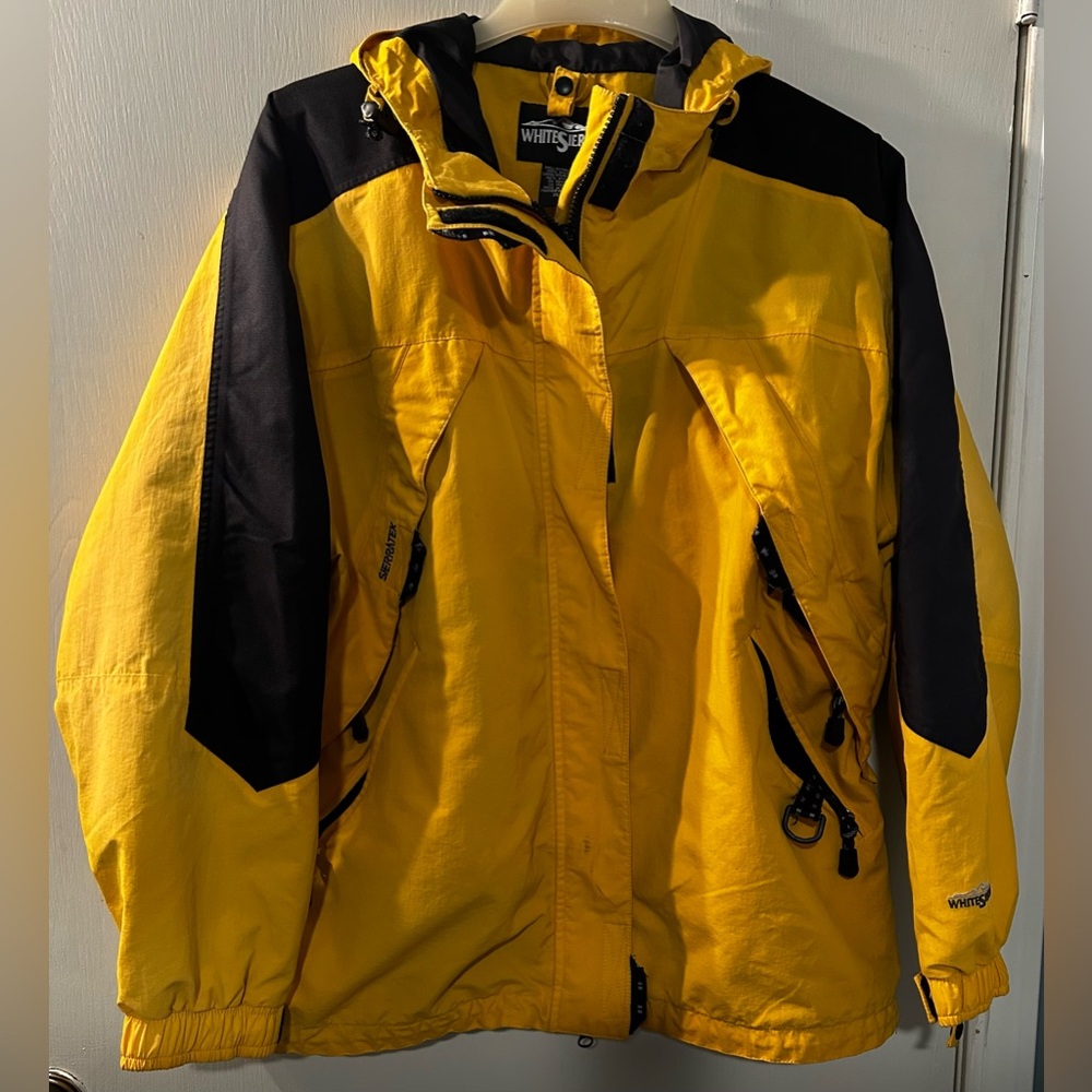 White Sierra Yellow and Black Outdoor Jacket Size XL